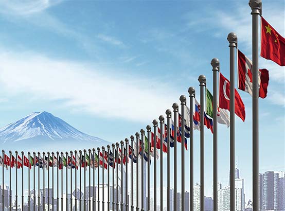 铝合金节形旗杆